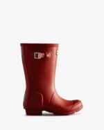 Hunter Original Big Kids (5-11 Years) Rain Boots Military Red - Image 2
