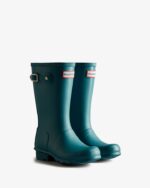 Hunter Original Big Kids (5-11 Years) Rain Boots Opaline Blue - Image 3