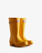 Hunter Original Big Kids (5-11 Years) Rain Boots Yellow - Image 3