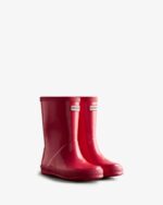 Hunter Original Kids First (18 Months-8 Years) Gloss Rain Boots Bright Pink - Image 3