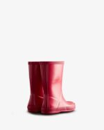 Hunter Original Kids First (18 Months-8 Years) Gloss Rain Boots Bright Pink - Image 4