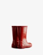 Hunter Original Kids First (18 Months-8 Years) Gloss Rain Boots Military Red - Image 4