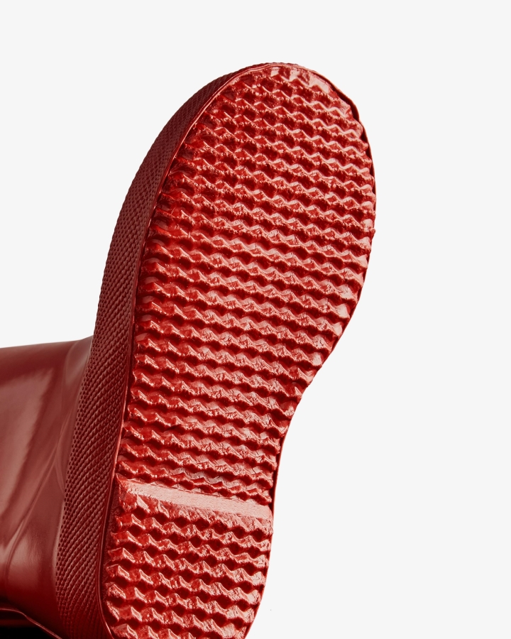 Hunter Original Kids First (18 Months-8 Years) Gloss Rain Boots Military Red - Image 5