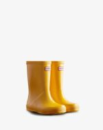 Hunter Original Kids First (18 Months-8 Years) Gloss Rain Boots Yellow - Image 3