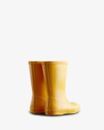 Hunter Original Kids First (18 Months-8 Years) Gloss Rain Boots Yellow - Image 4