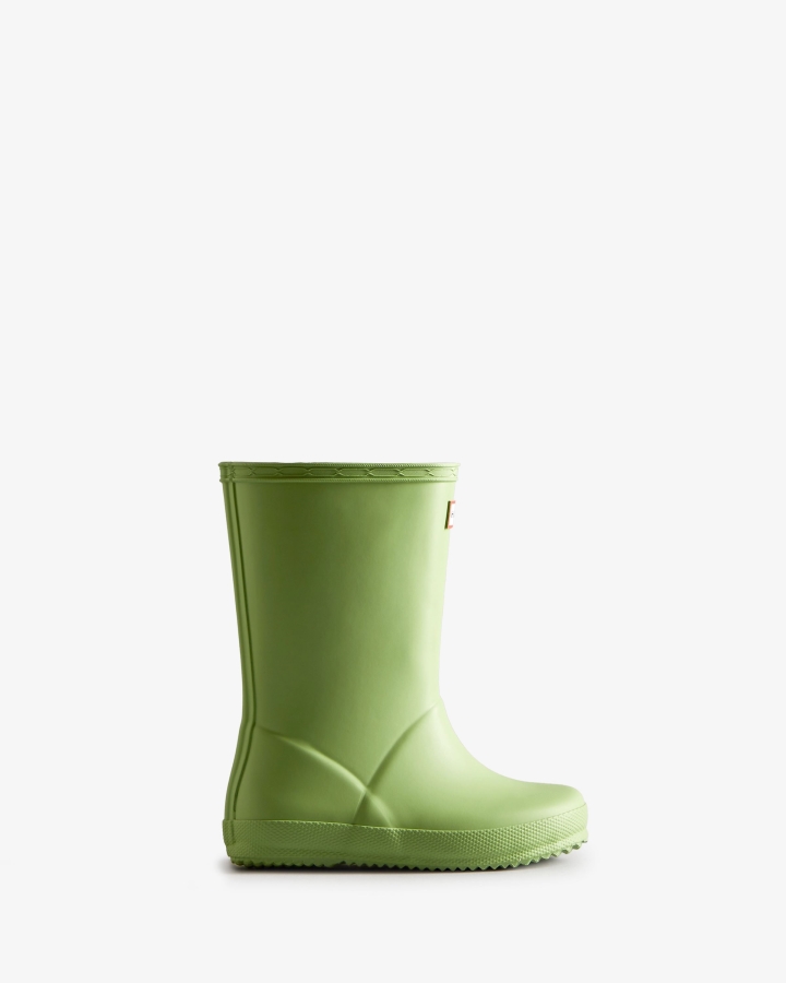 Hunter Original Kids First (18 Months-8 Years) Rain Boots Bracken Green - Image 2