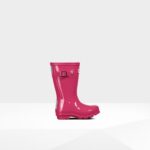 Hunter Original Little Kids (2-6 Years) Gloss Rain Boots Bright Pink