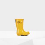 Hunter Original Little Kids (2-6 Years) Gloss Rain Boots Yellow