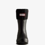 Hunter Recycled Mini Cable Knitted Cuff Short Boot Socks