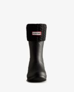 Hunter Recycled Mini Cable Knitted Cuff Short Boot Socks