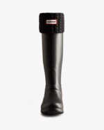 Hunter Recycled Mini Cable Knitted Cuff Tall Boot Socks