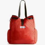 Hunter Ripstop Packable Tote Bag Hunter Red