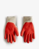 Hunter Rubberized Gardening Gloves Logo Red - Image 5