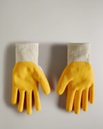 Hunter Rubberized Gardening Gloves Yellow - Image 5