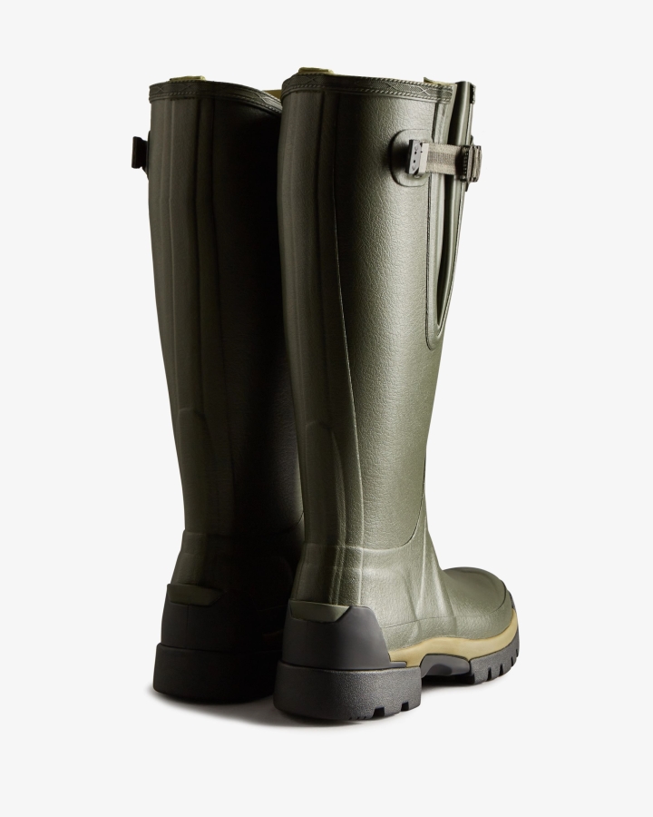 Hunter Women's Balmoral Adjustable 3mm Neoprene Rain Boots Dark Olive - Image 4