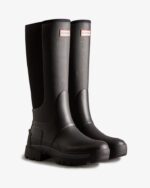 Hunter Women's Balmoral Field Hybrid Tall Rain Boots Black - Image 3