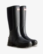 Hunter Women's Balmoral Field Hybrid Tall Rain Boots Navy - Image 3