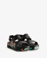 Hunter Women's BLOOM Marble Sandal Black - Image 3