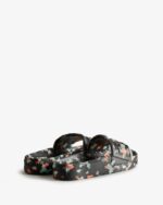 Hunter Women's BLOOM Marble Slides Black - Image 4