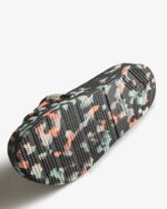 Hunter Women's BLOOM Marble Slides Black - Image 5