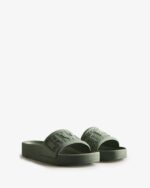 Hunter Women's BLOOM Slides Sweet Gale Green - Image 5