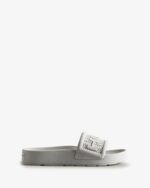 Hunter Women's BLOOM Slides White - Image 3