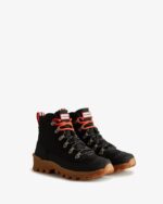Hunter Women's Canvas Desert Commando Boots Black - Image 4