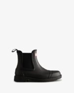 Hunter Women's Commando Chelsea Boots Black