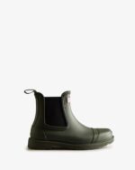 Hunter Women's Commando Chelsea Boots Dark Olive
