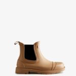 Hunter Women's Commando Chelsea Boots Tawny Brown
