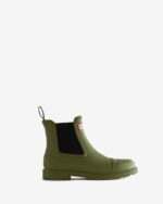 Hunter Women's Commando Chelsea Boots Utility Green - Image 2