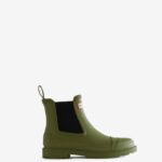 Hunter Women's Commando Chelsea Boots Utility Green