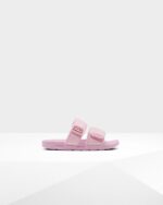 Hunter Women's Double Strap Slides Foxglove Pink - Image 3