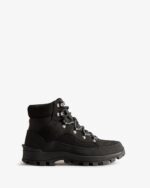 Hunter Women's Explorer Insulated Lace-Up Commando Boots Black