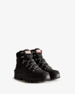 Hunter Women's Explorer Insulated Lace-Up Commando Boots Black - Image 3