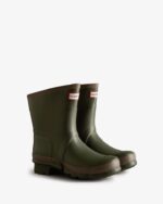Hunter Women's Gardener Short Rain Boot Dark Olive-Clay - Image 3