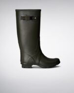 Hunter Women's Huntress Wide Leg Rain Boots Dark Olive - Image 2