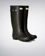 Hunter Women's Huntress Wide Leg Rain Boots Dark Olive - Image 3