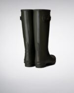 Hunter Women's Huntress Wide Leg Rain Boots Dark Olive - Image 4
