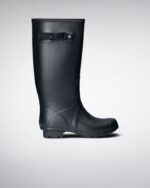 Hunter Women's Huntress Wide Leg Rain Boots Navy