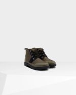 Hunter Women's Insulated Ankle Commando Boot Black-Olive - Image 3