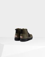 Hunter Women's Insulated Ankle Commando Boot Black-Olive - Image 4