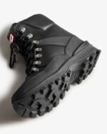 Hunter Women's Insulated Leather Commando Boots Black - Image 5