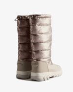 Hunter Women's Insulated Metallic Tall Snow Boots Dark Silver-Hail Grey - Image 5