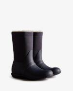 Hunter Women's Insulated Roll Top Vegan Shearling Boots Hunter Navy - Image 4