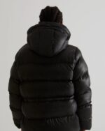 Hunter Women's Insulated Rubberized A-Line Puffer Jacket Black - Image 5