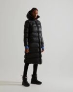 Hunter Women's Insulated Rubberized Long Puffer Coat Black - Image 4