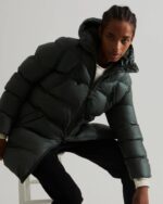 Hunter Women's Insulated Rubberized Puffer Jacket Arctic Moss Green - Image 2