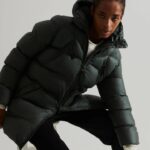 Hunter Women's Insulated Rubberized Puffer Jacket Arctic Moss Green