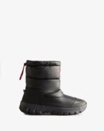 Hunter Women's Insulated Short Snow Boots Black